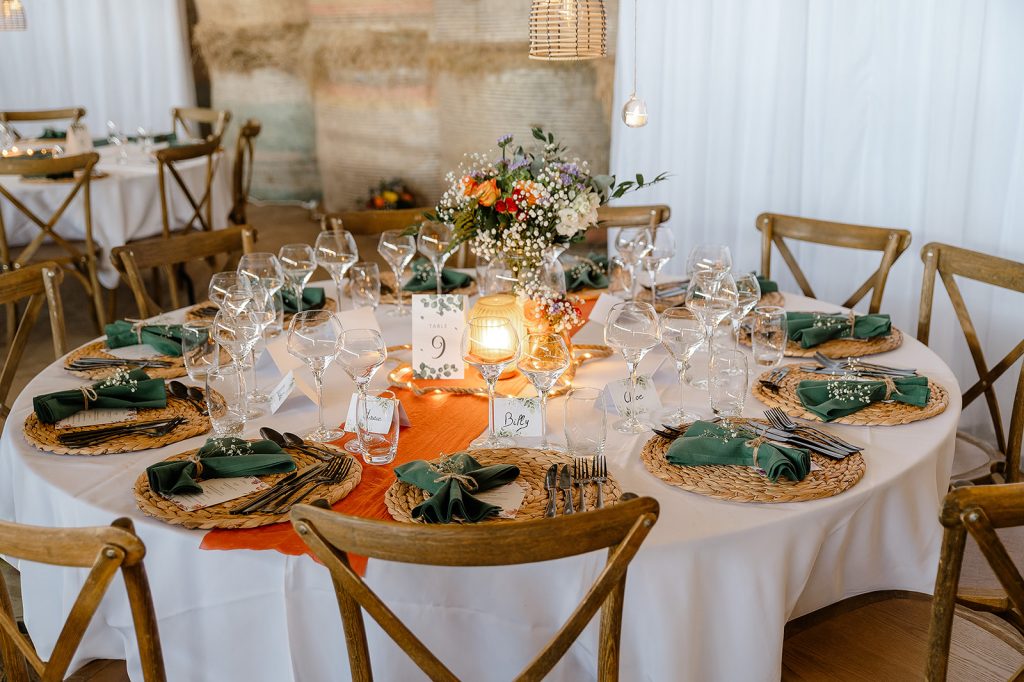 Fleurs table mariage