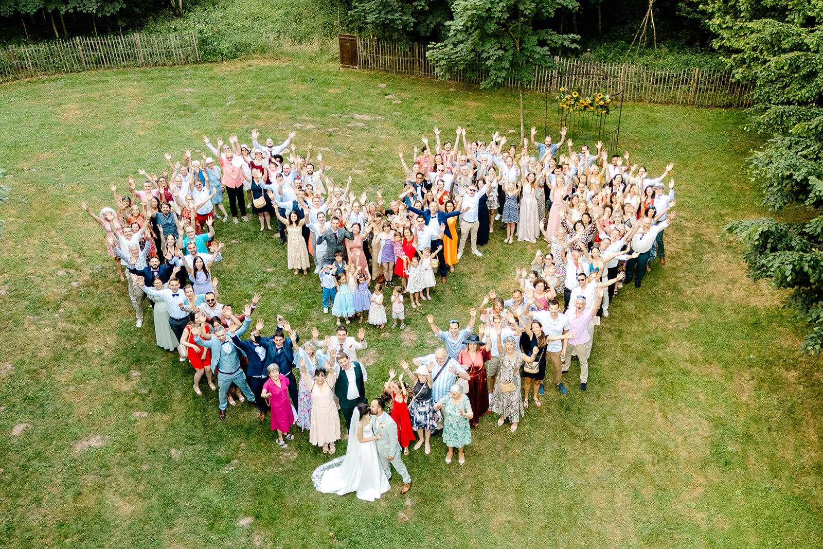 Nos 10 Astuces Photos Groupe Mariage 15 Photo De Groupe Coeur Mariage